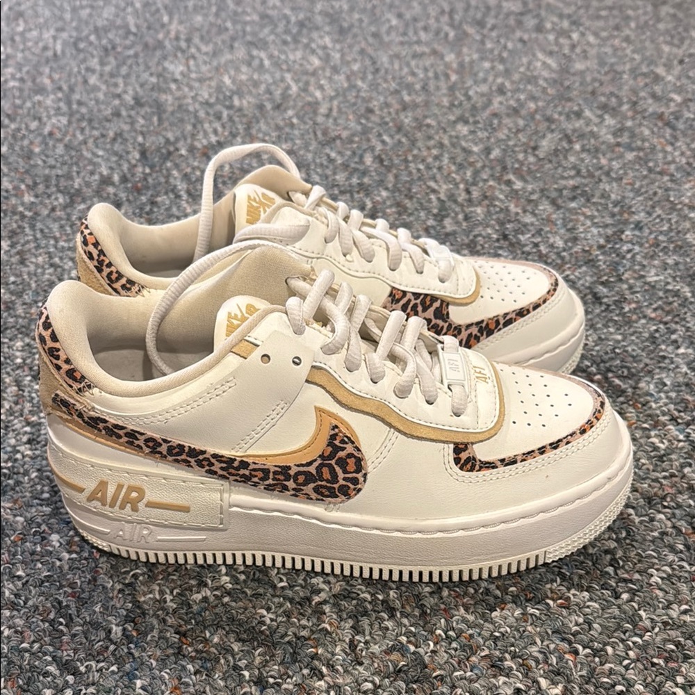 NIKE | Air Force One Low Shadow Leopard | Size 5 | Excellent Condition